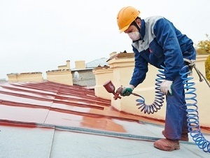 Metal roof painting